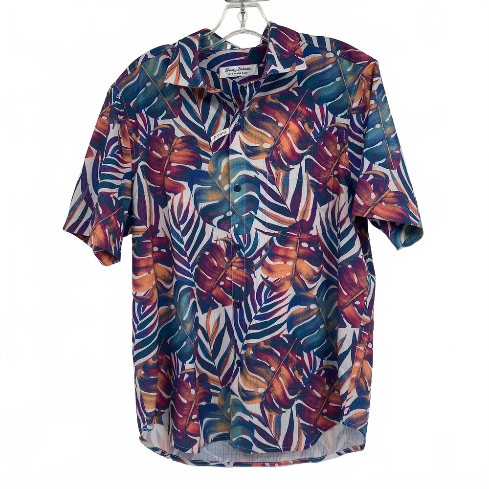 Tommy Bahama Blue Purple Button-Down Shirt | Mens M
